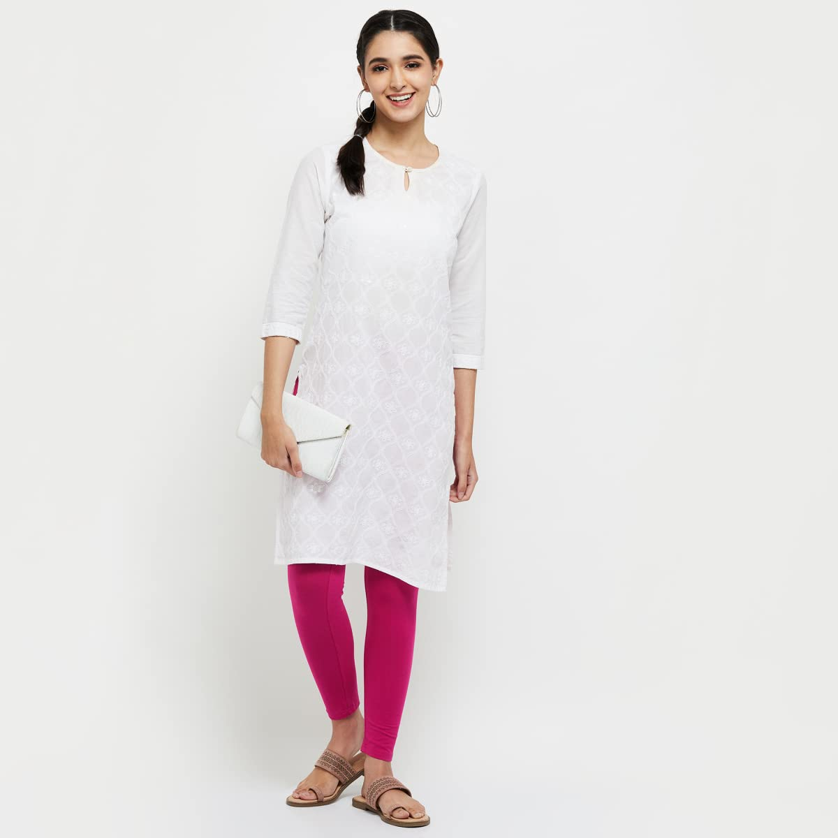Max Women's Mid-Rise Cotton Leggings - Image 60