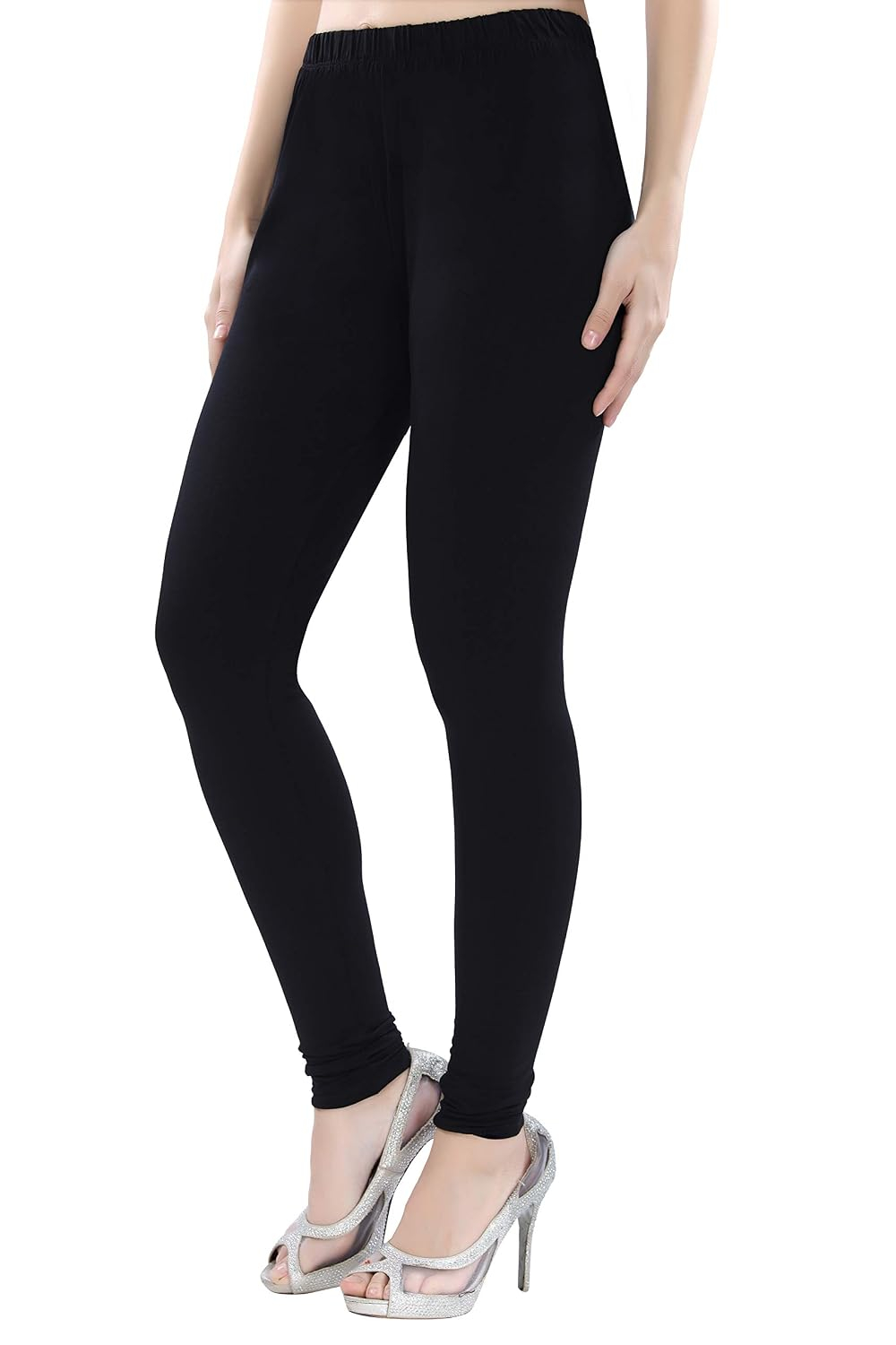 TRASA Women's Four-Way Stretch Cotton Churidar Leggings - Image 8