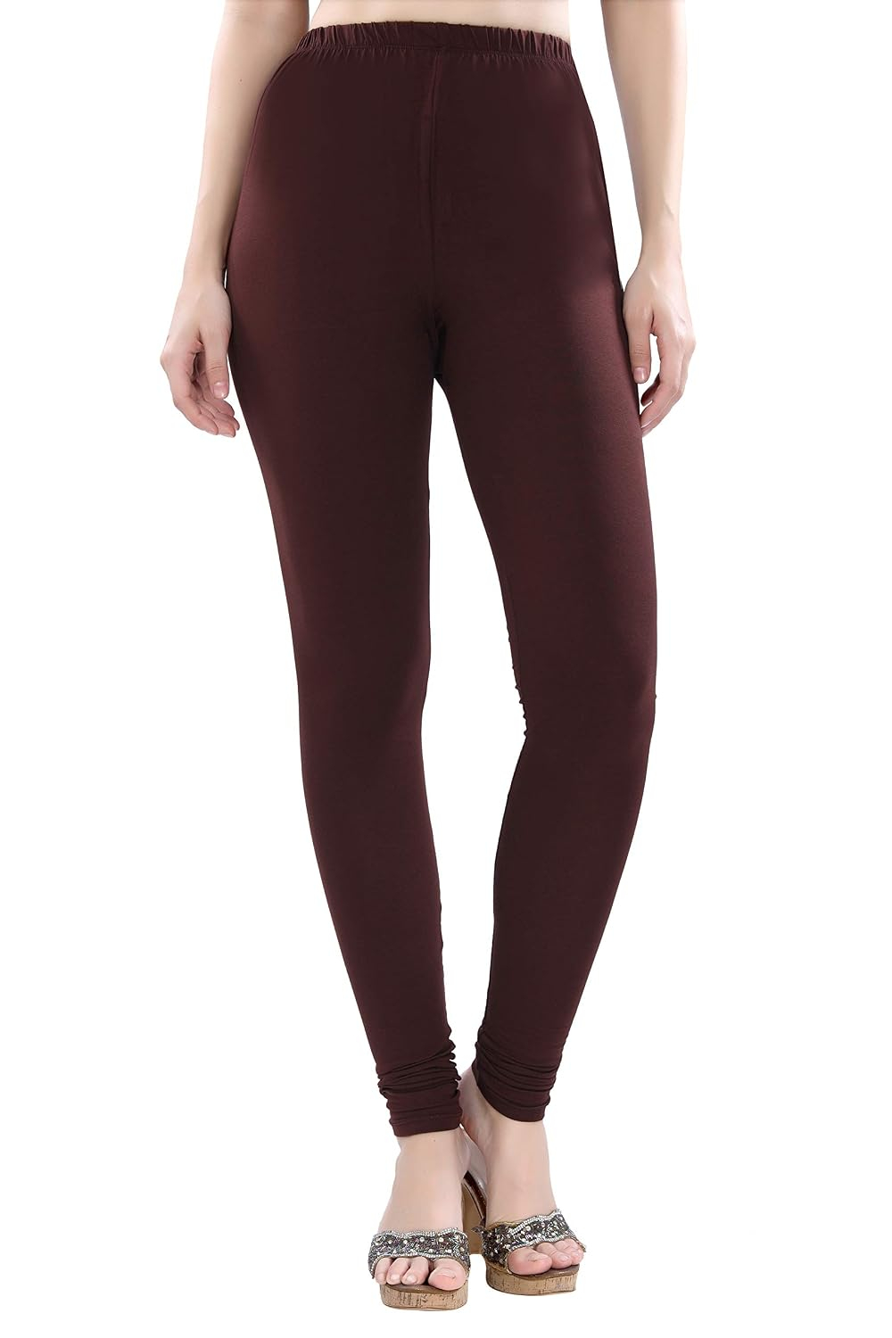 TRASA Women's Four-Way Stretch Cotton Churidar Leggings - Image 17