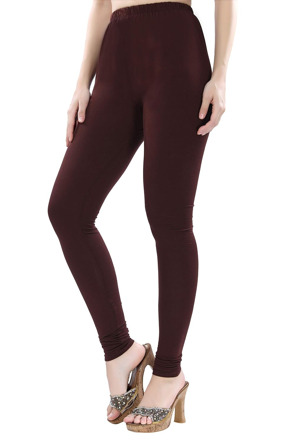 TRASA Women's Four-Way Stretch Cotton Churidar Leggings - Image 23