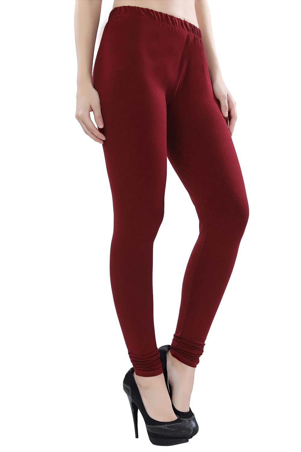 TRASA Women's Four-Way Stretch Cotton Churidar Leggings - Image 30