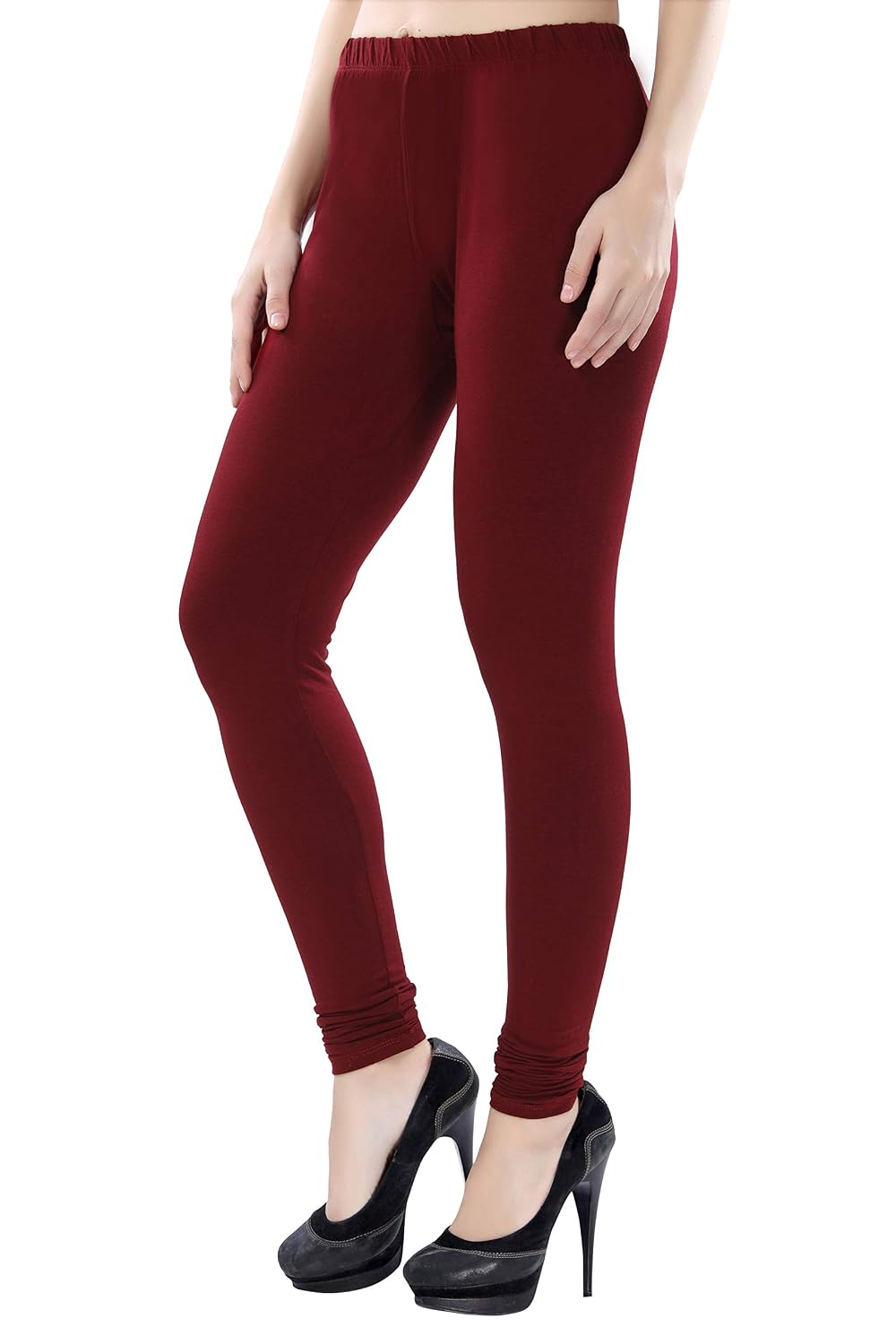 TRASA Women's Four-Way Stretch Cotton Churidar Leggings - Image 31