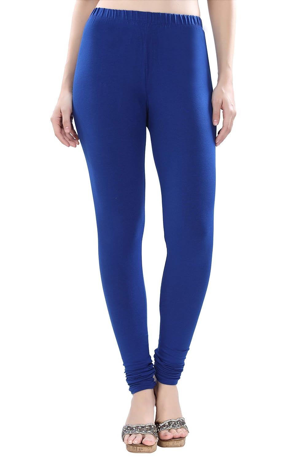 TRASA Women's Four-Way Stretch Cotton Churidar Leggings - Image 40