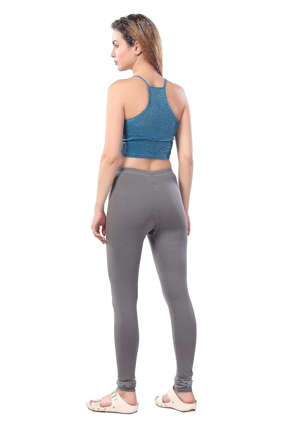 TRASA Women's Four-Way Stretch Cotton Churidar Leggings - Image 70