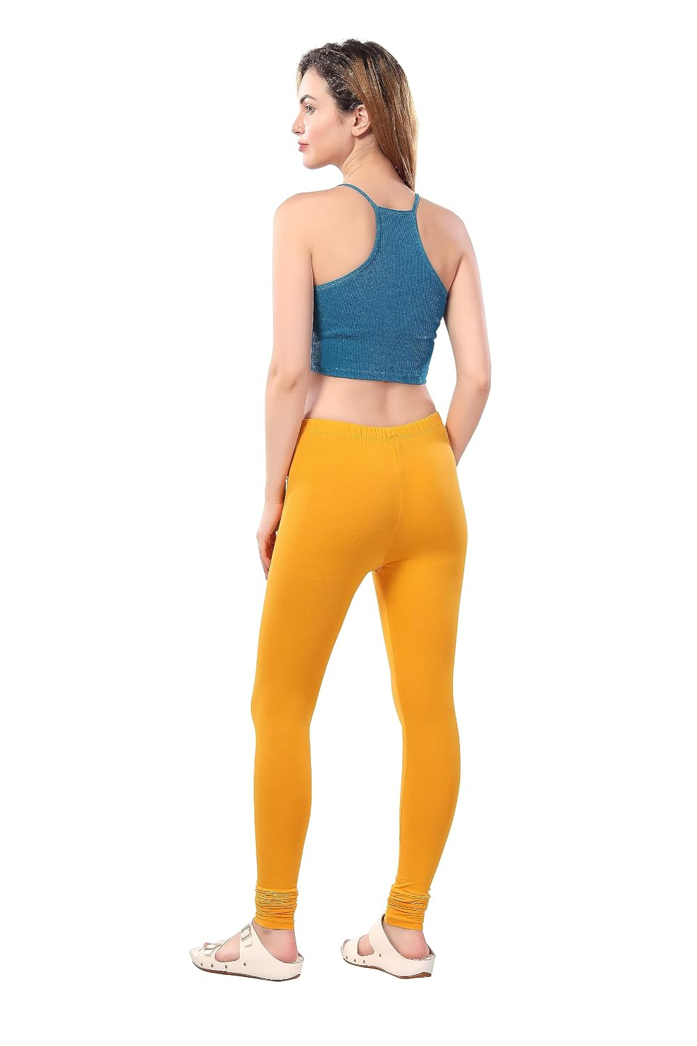 TRASA Women's Four-Way Stretch Cotton Churidar Leggings - Image 78