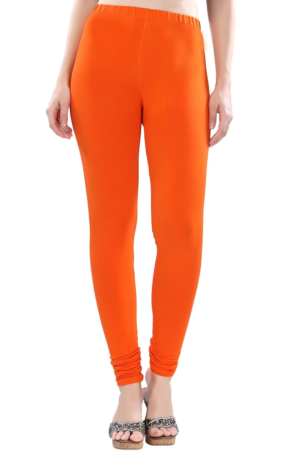 TRASA Women's Four-Way Stretch Cotton Churidar Leggings - Image 81