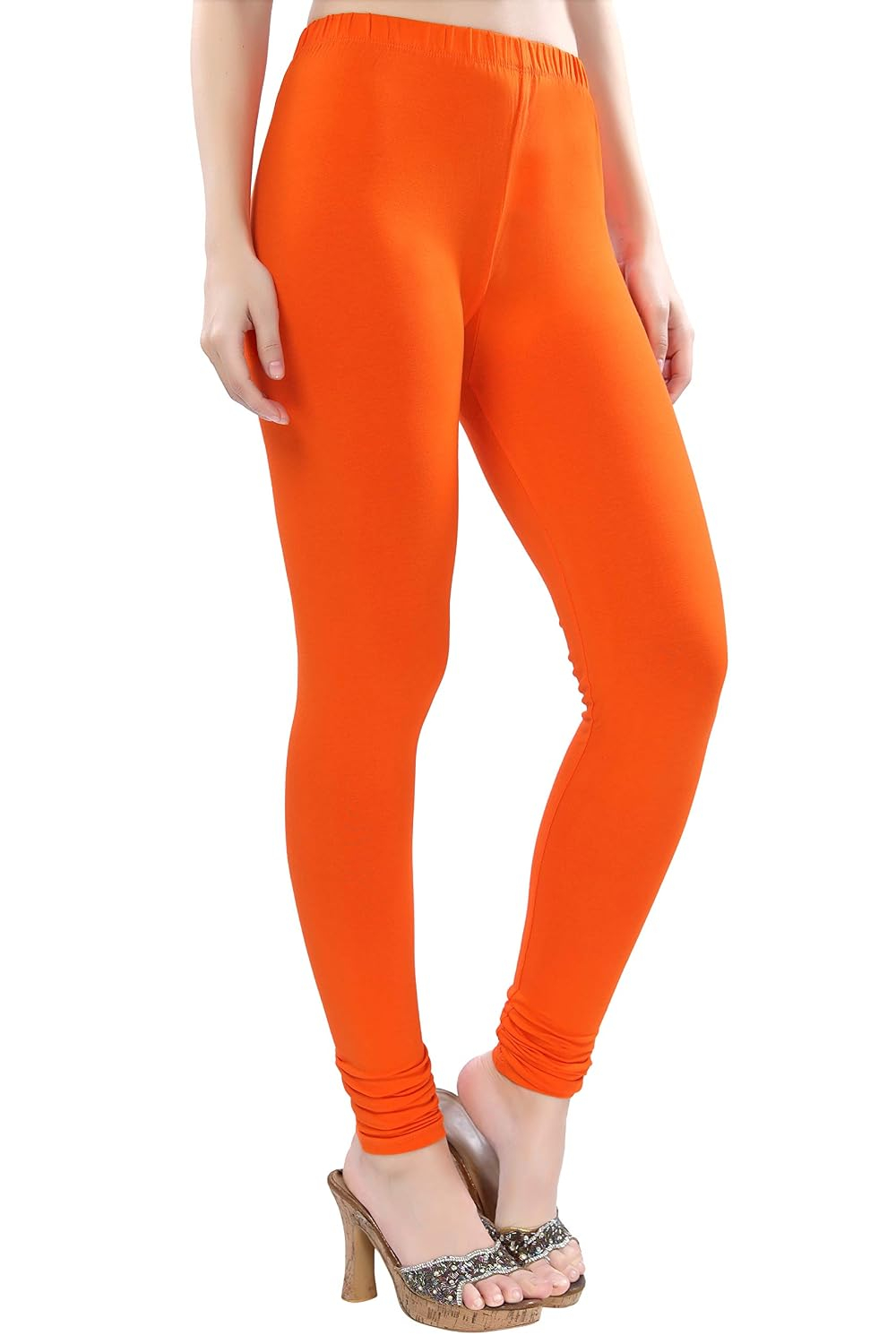 TRASA Women's Four-Way Stretch Cotton Churidar Leggings - Image 86