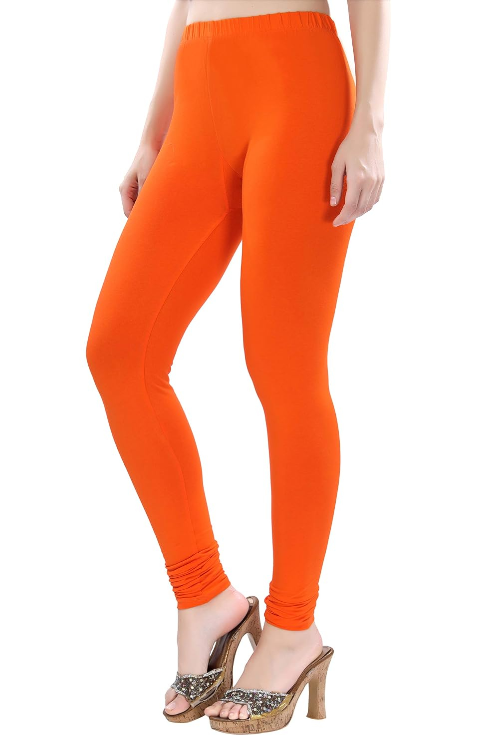 TRASA Women's Four-Way Stretch Cotton Churidar Leggings - Image 87