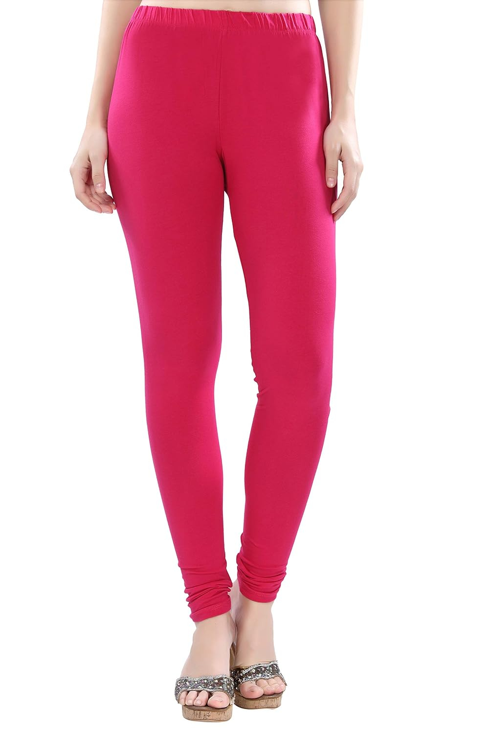 TRASA Women's Four-Way Stretch Cotton Churidar Leggings - Image 88
