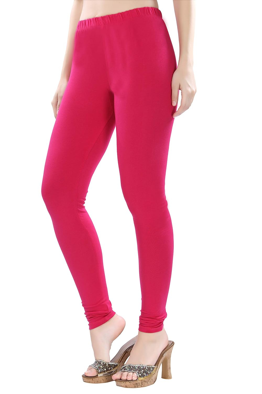 TRASA Women's Four-Way Stretch Cotton Churidar Leggings - Image 94