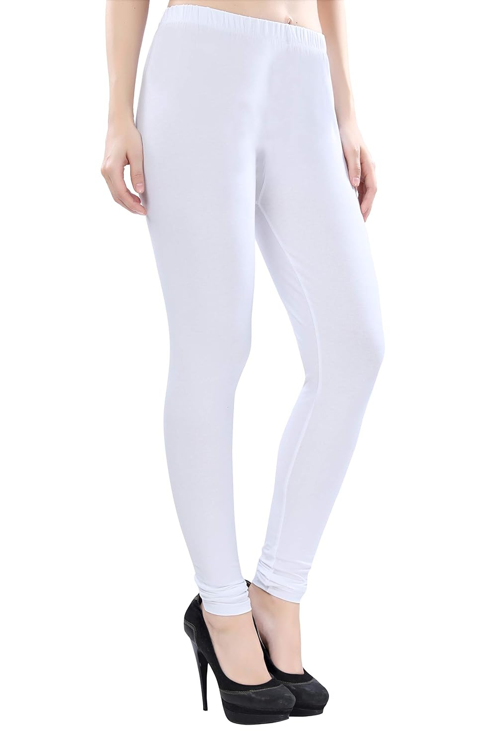 TRASA Women's Four-Way Stretch Cotton Churidar Leggings - Image 102