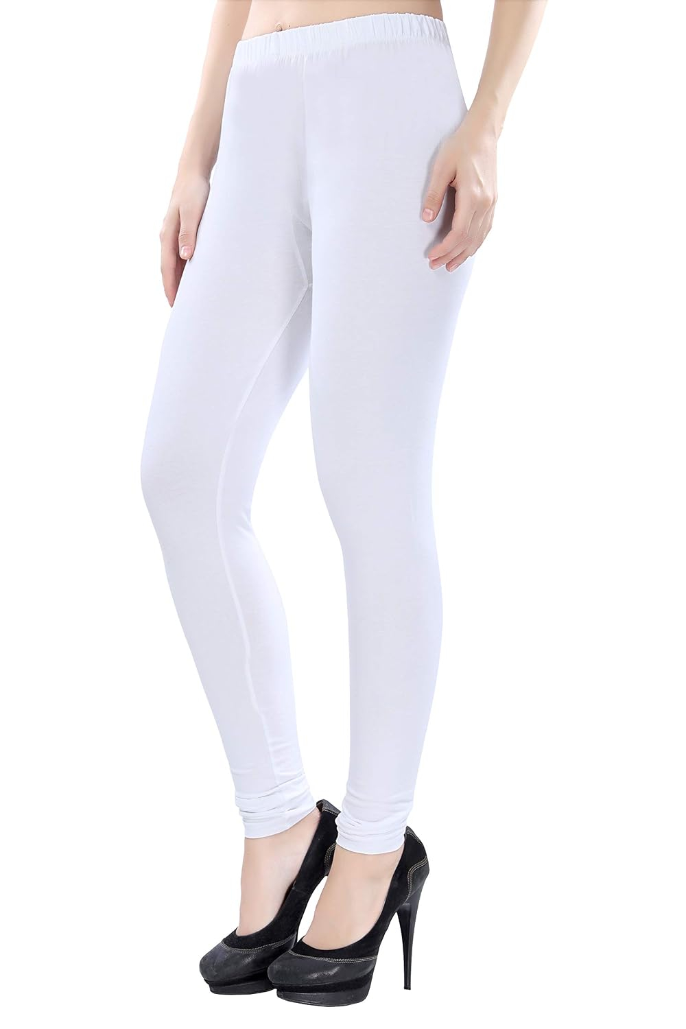 TRASA Women's Four-Way Stretch Cotton Churidar Leggings - Image 103