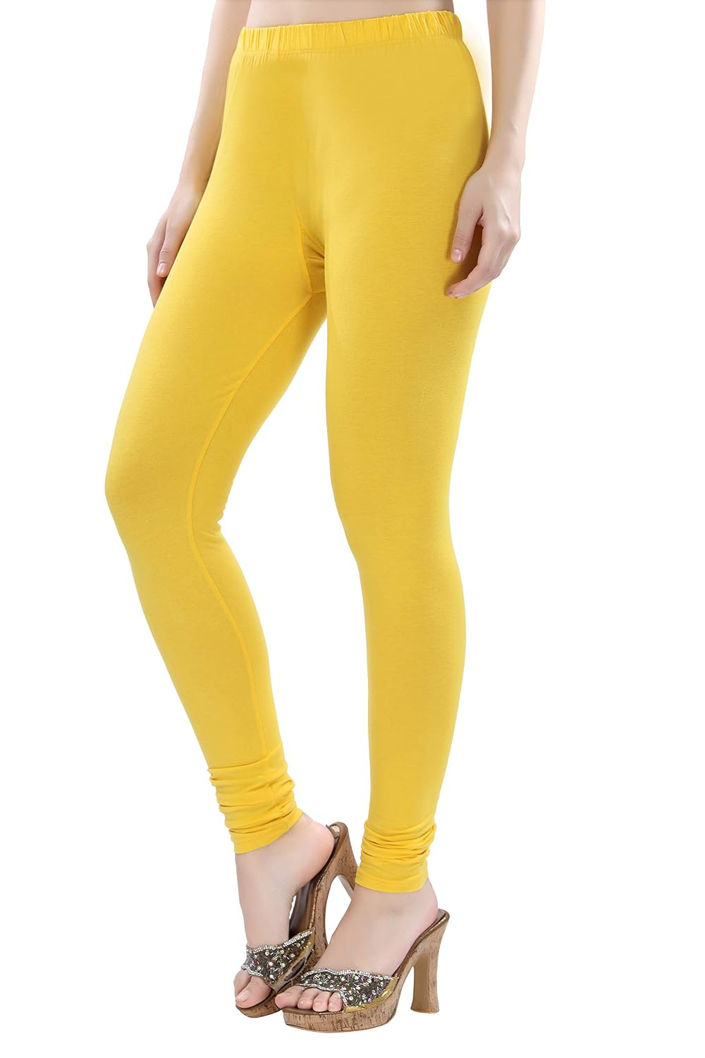 TRASA Women's Four-Way Stretch Cotton Churidar Leggings - Image 116