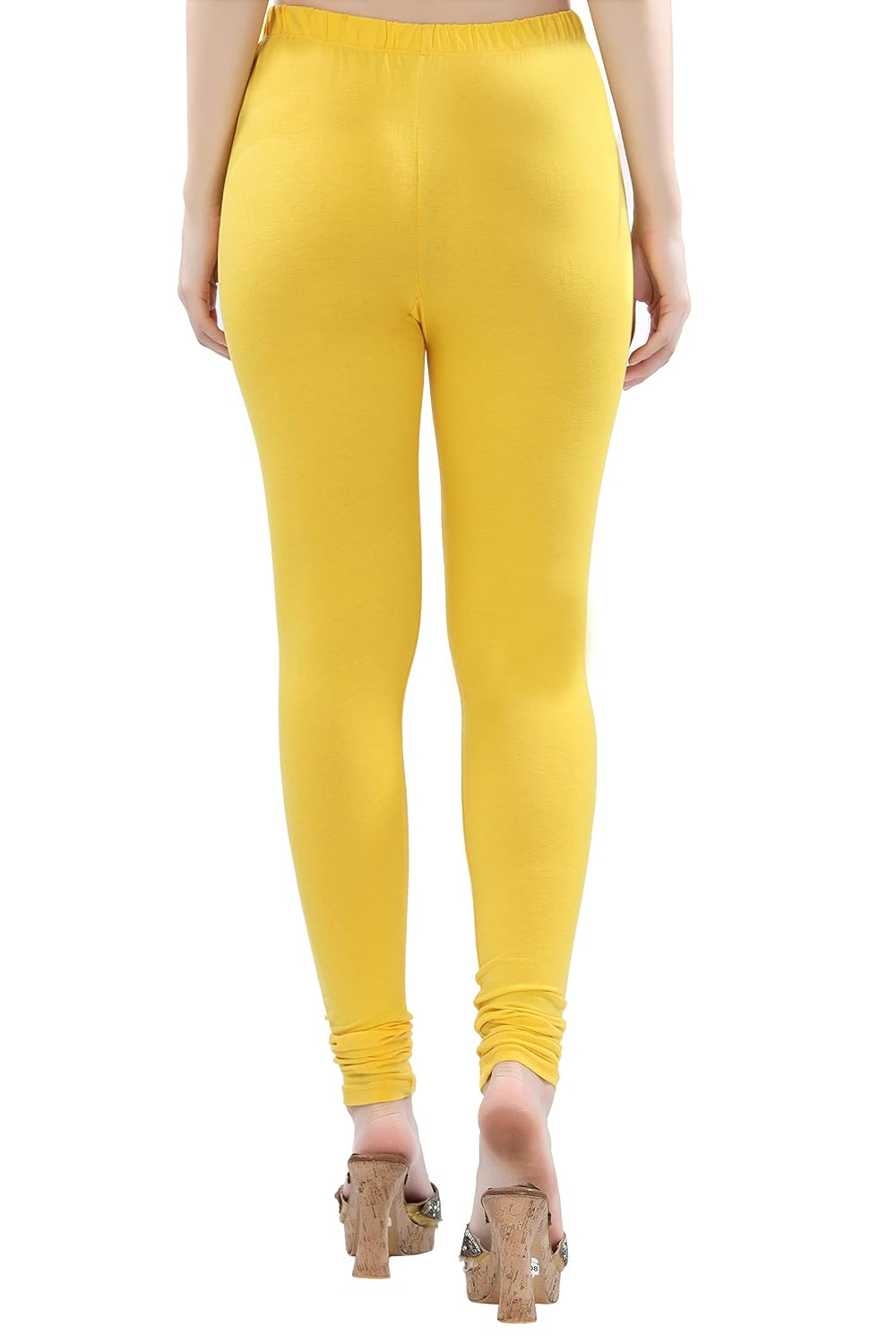 TRASA Women's Four-Way Stretch Cotton Churidar Leggings - Image 117
