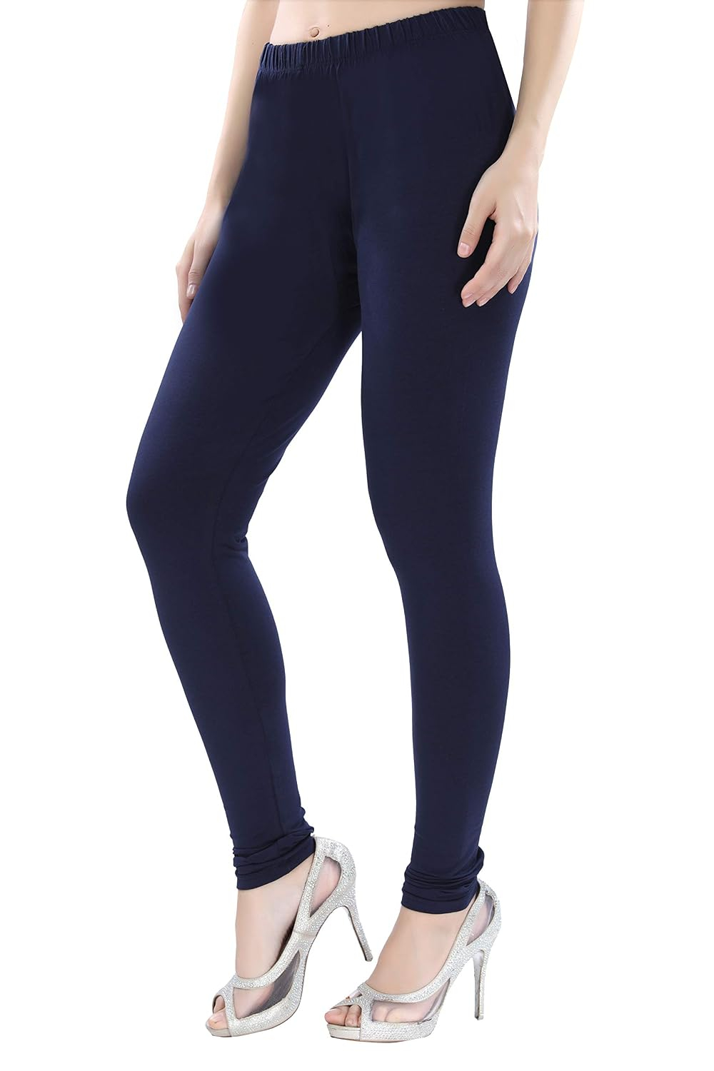 TRASA Women's Four-Way Stretch Cotton Churidar Leggings - Image 125