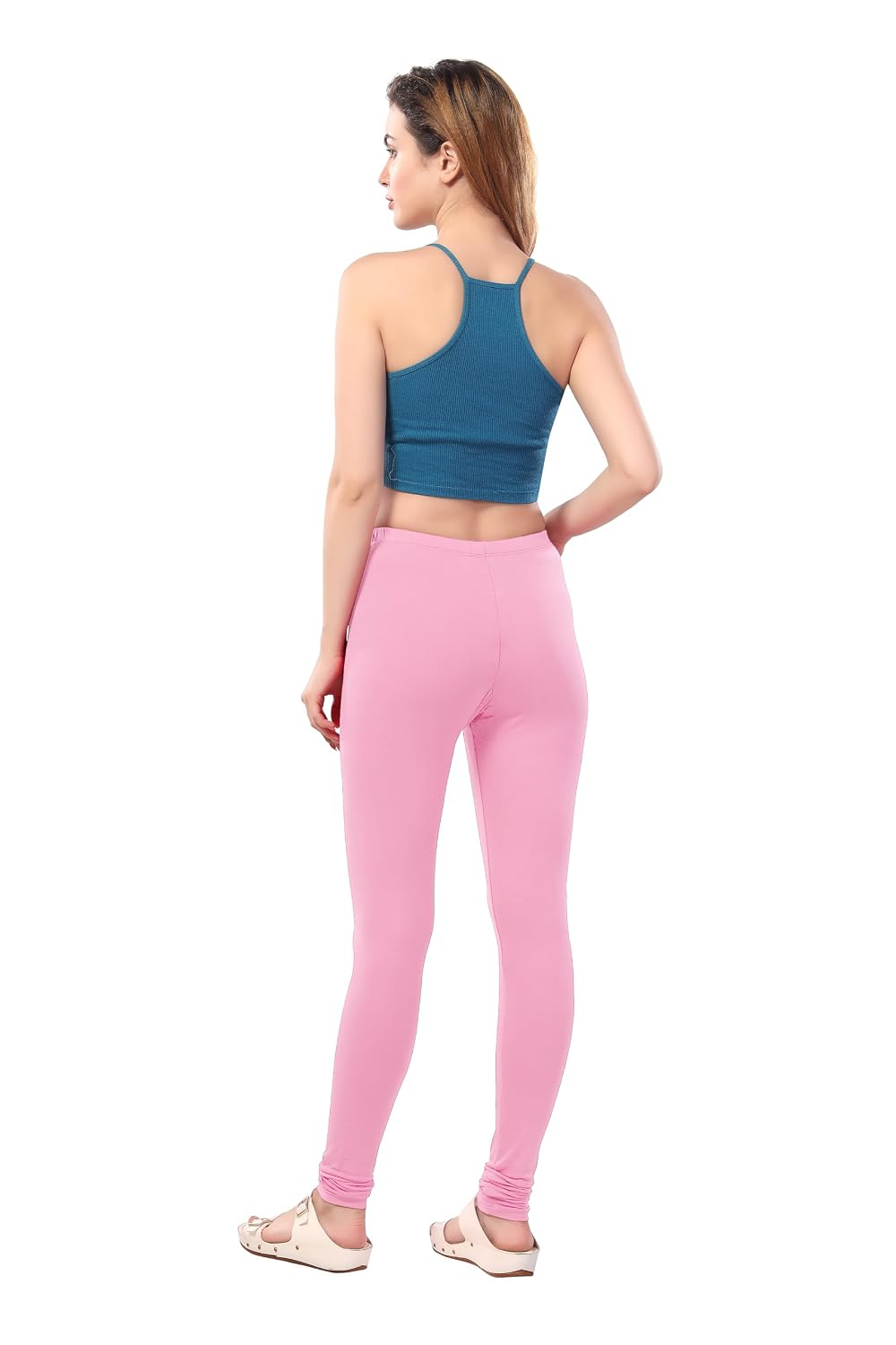 TRASA Women's Four-Way Stretch Cotton Churidar Leggings - Image 130