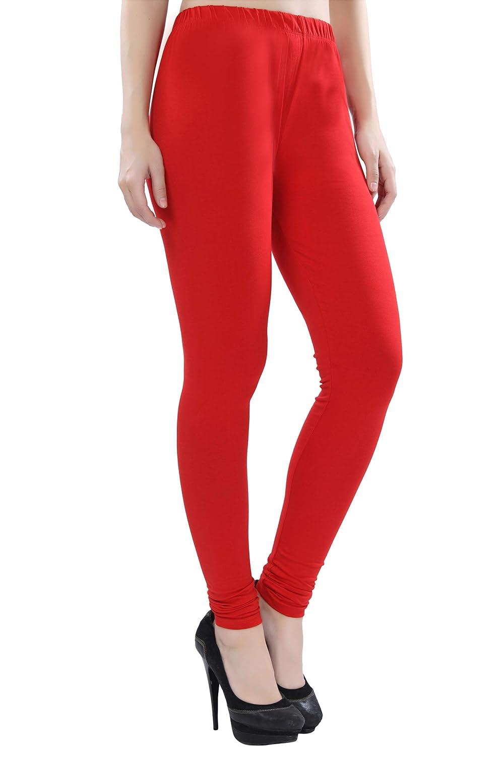 TRASA Women's Four-Way Stretch Cotton Churidar Leggings - Image 155