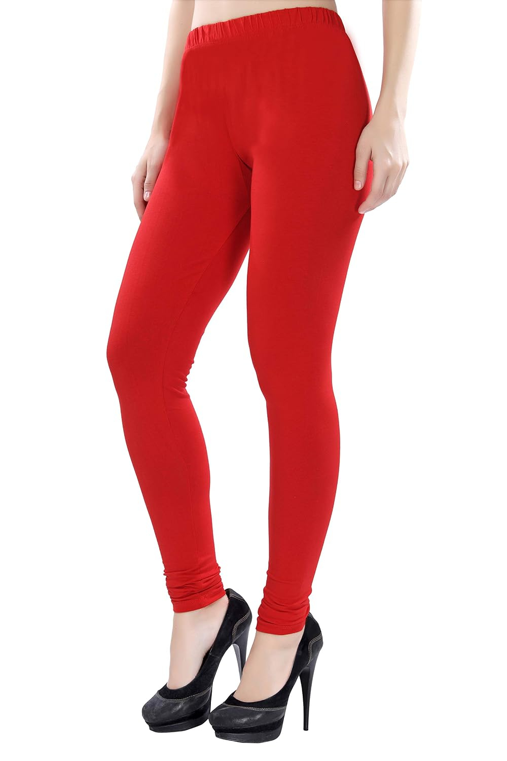 TRASA Women's Four-Way Stretch Cotton Churidar Leggings - Image 156