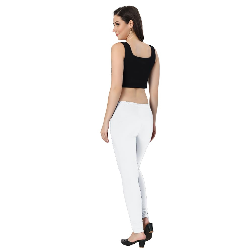 TRASA Women's Classic Cotton Churidar Leggings - Image 6