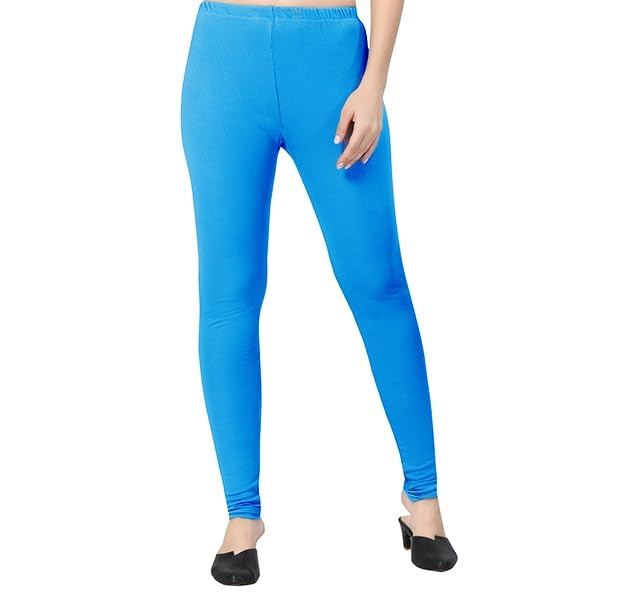 TRASA Women's Classic Cotton Churidar Leggings - Image 9