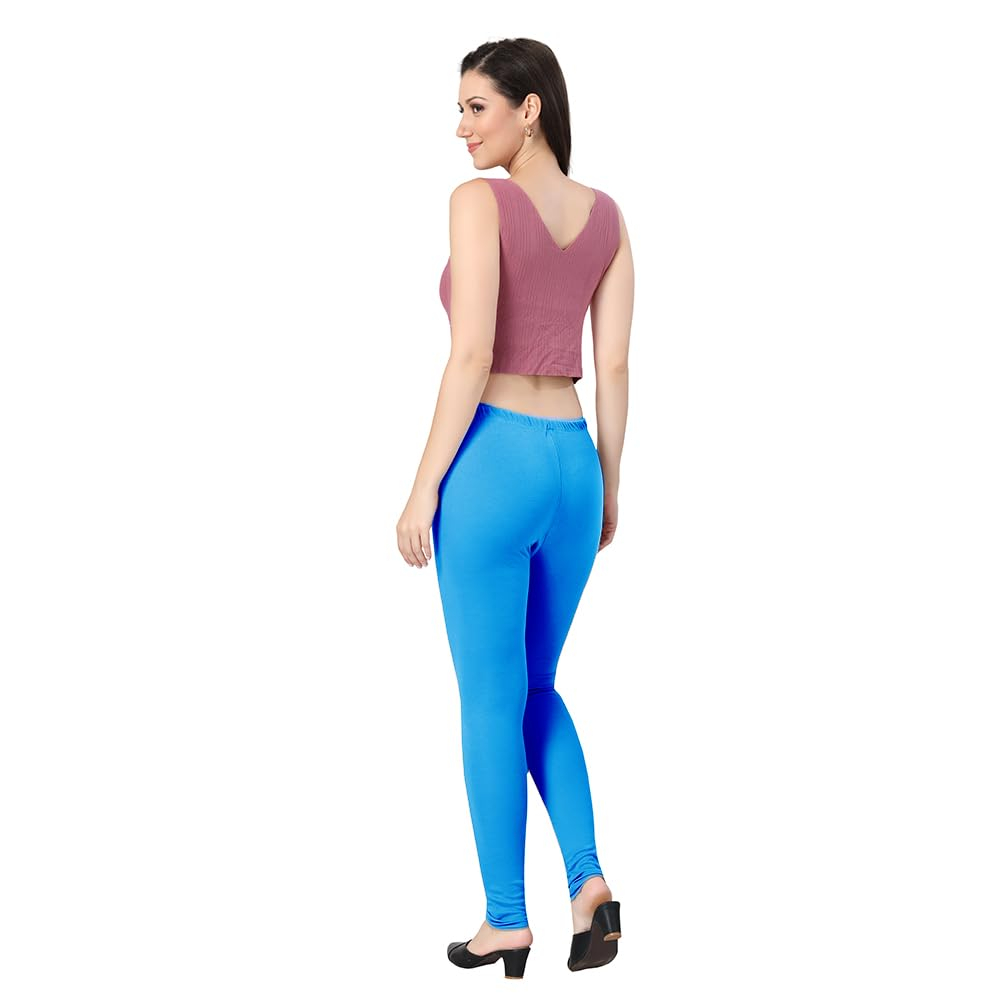TRASA Women's Classic Cotton Churidar Leggings - Image 14