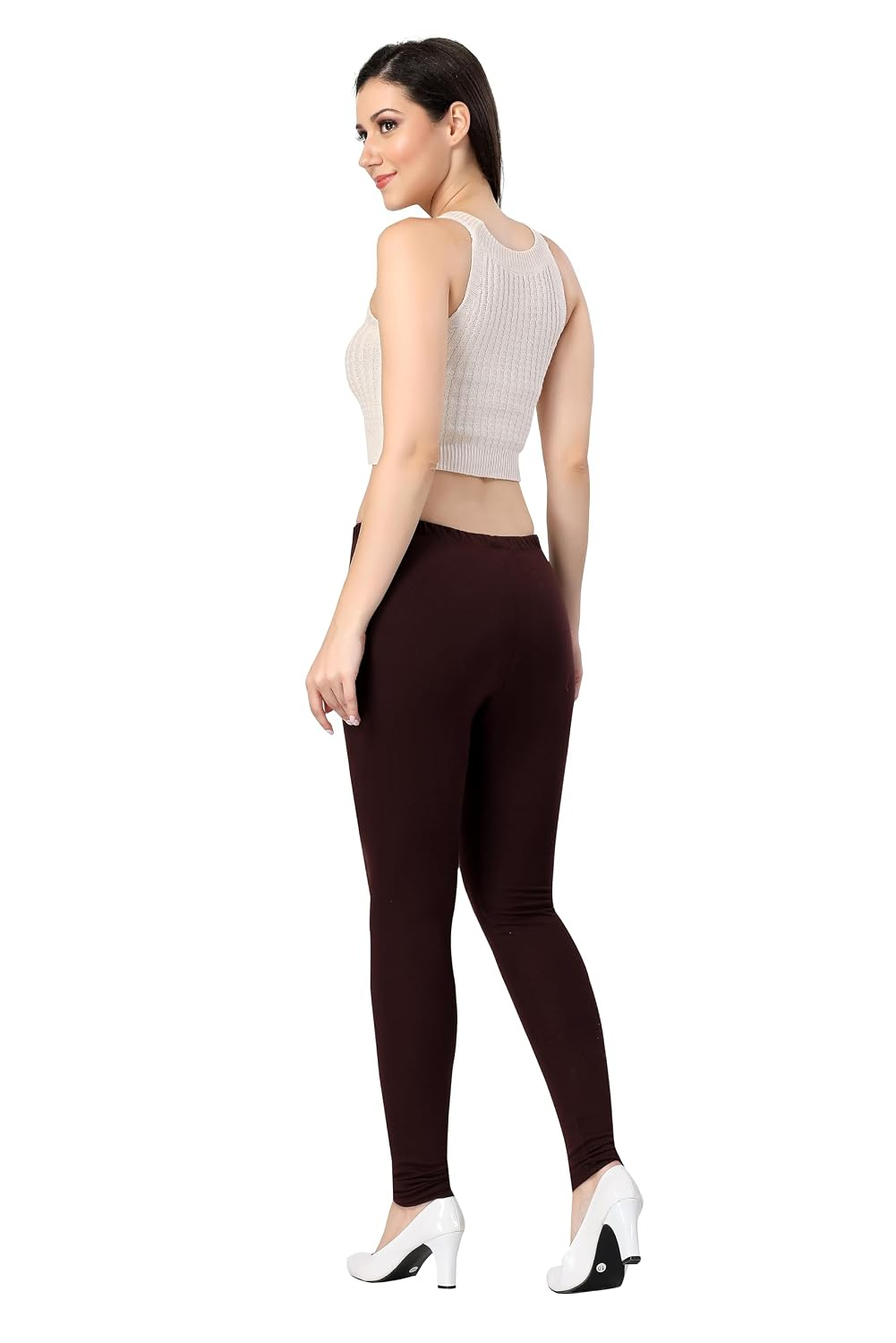 TRASA Women's Classic Cotton Churidar Leggings - Image 21