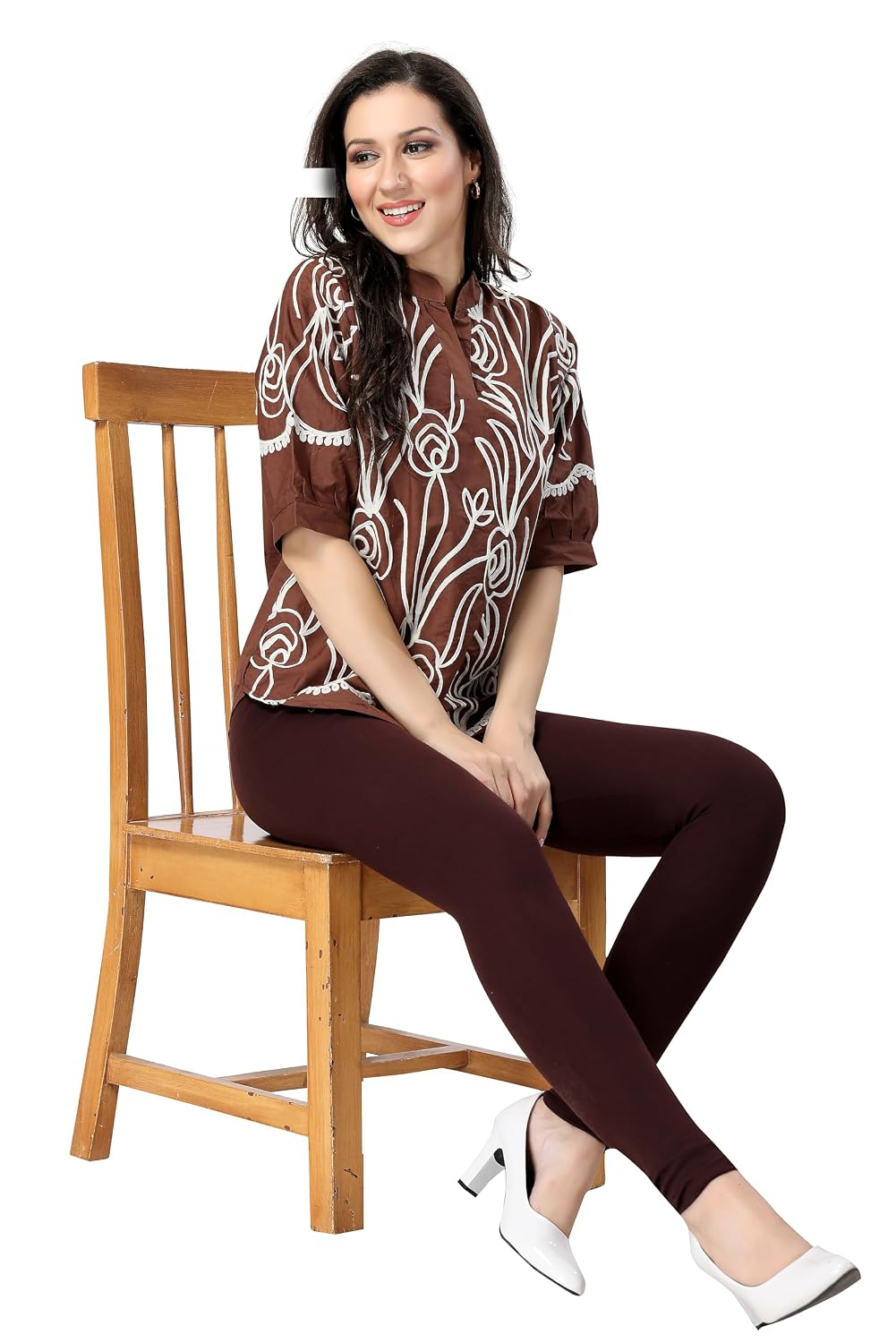 TRASA Women's Classic Cotton Churidar Leggings - Image 22