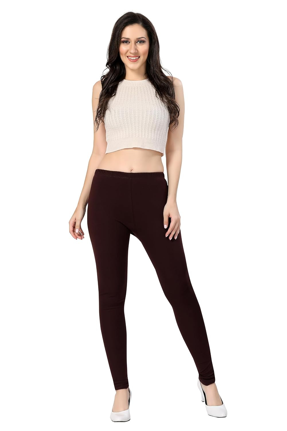 TRASA Women's Classic Cotton Churidar Leggings - Image 24