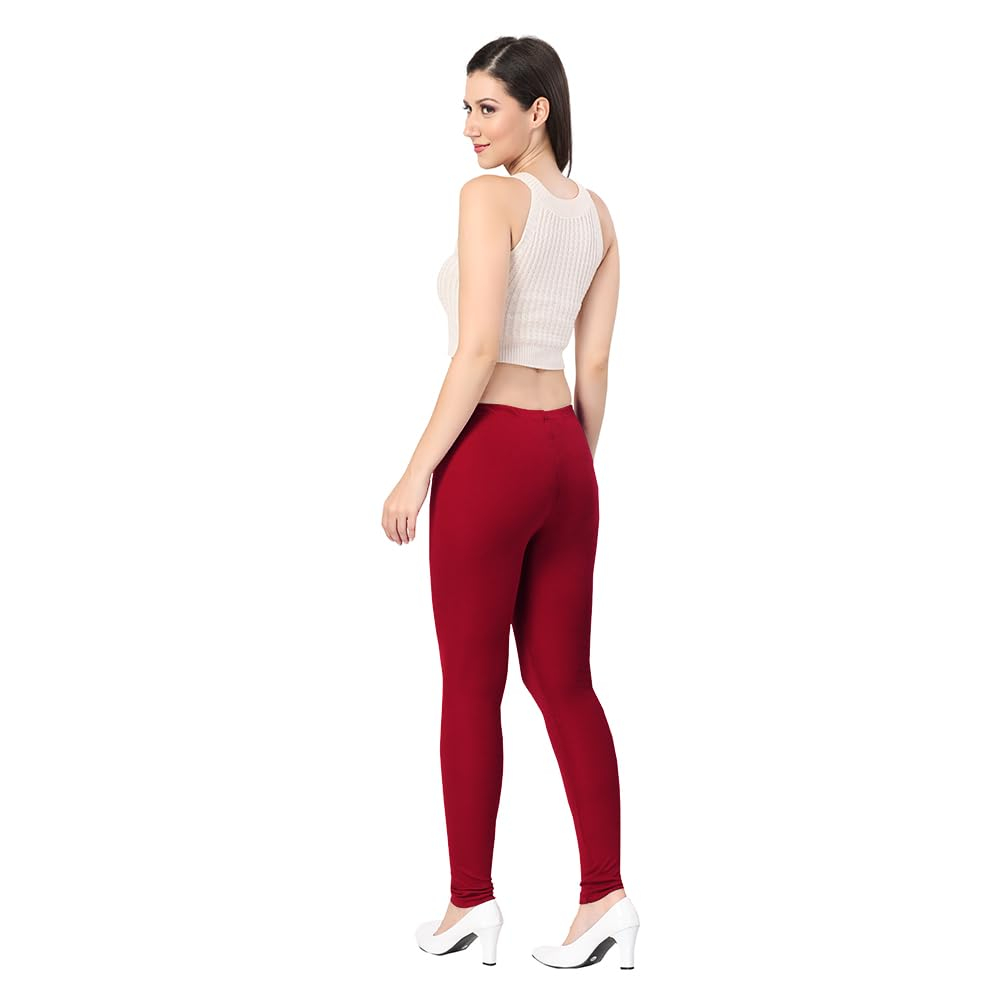 TRASA Women's Classic Cotton Churidar Leggings - Image 28