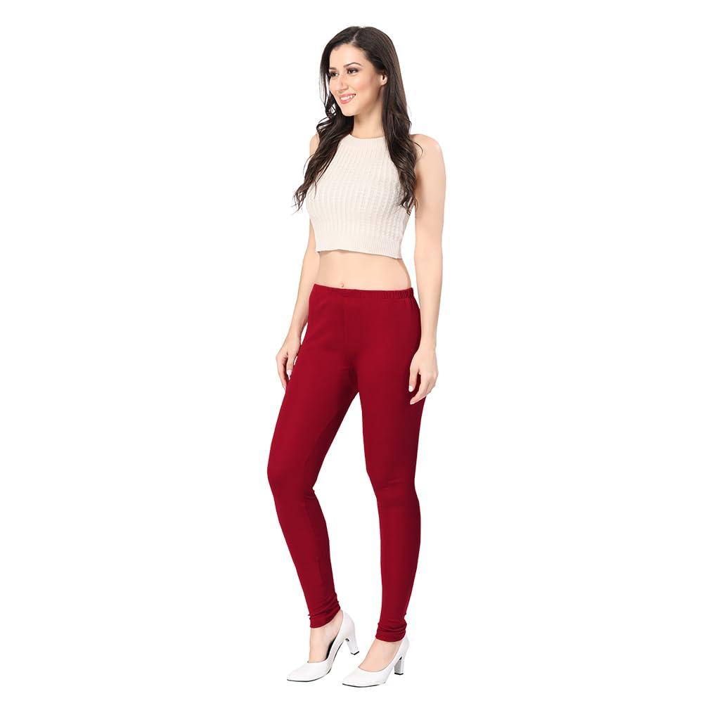 TRASA Women's Classic Cotton Churidar Leggings - Image 29