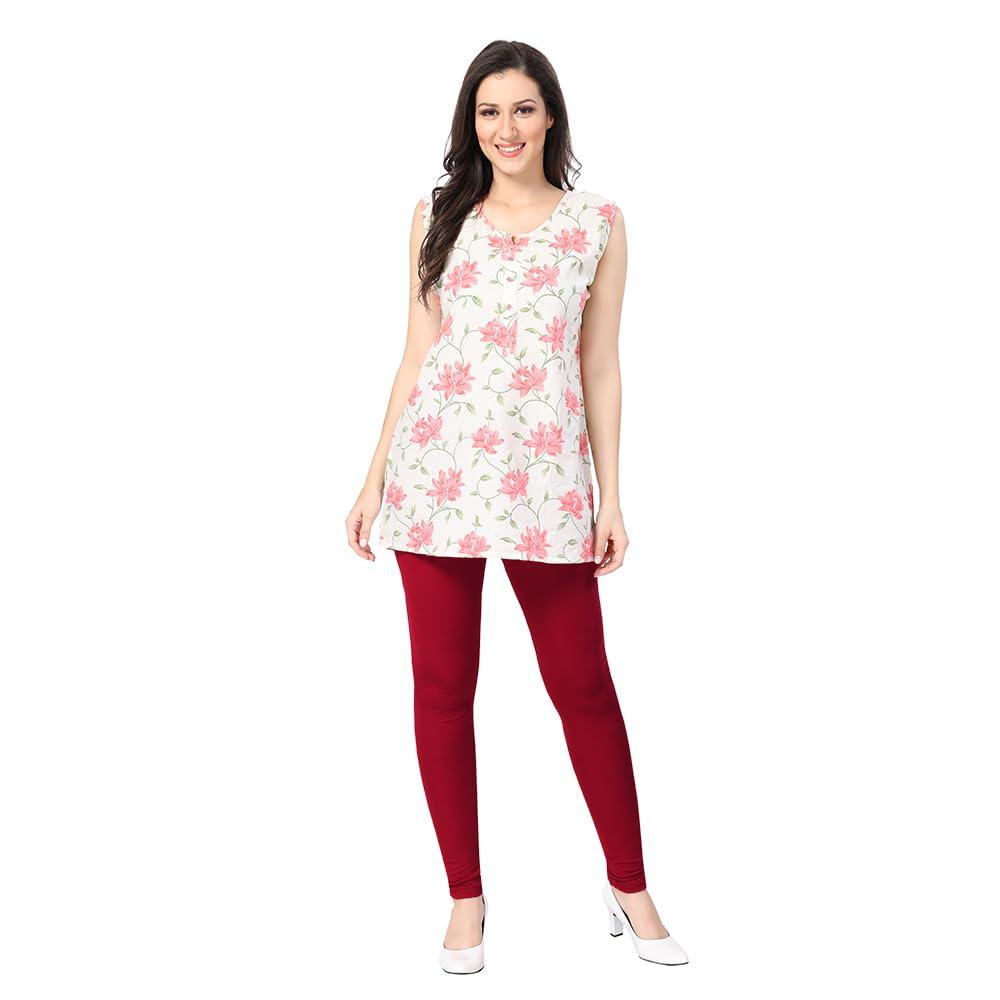 TRASA Women's Classic Cotton Churidar Leggings - Image 31