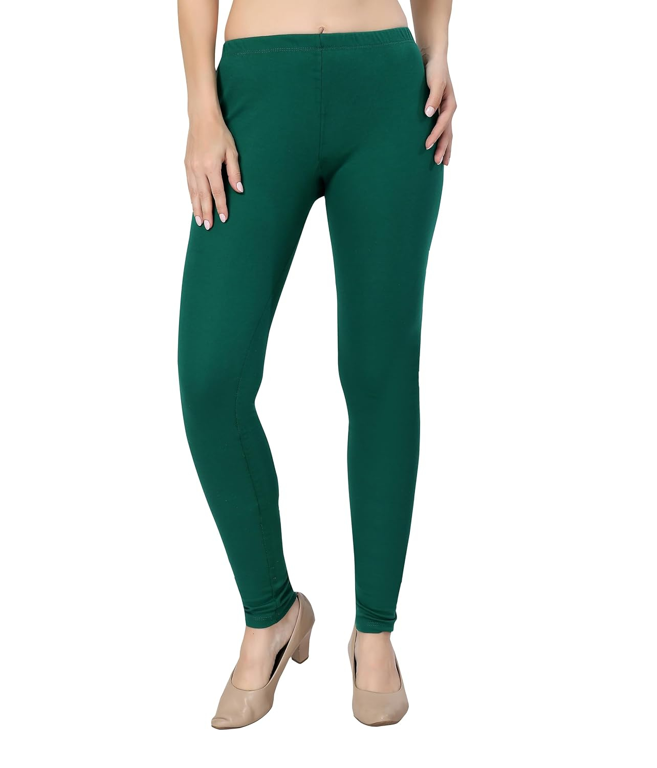 TRASA Women's Classic Cotton Churidar Leggings - Image 32