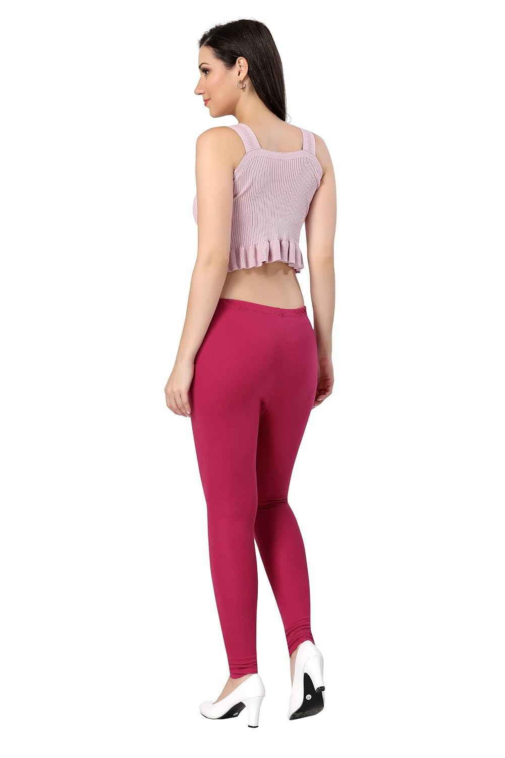 TRASA Women's Classic Cotton Churidar Leggings - Image 45