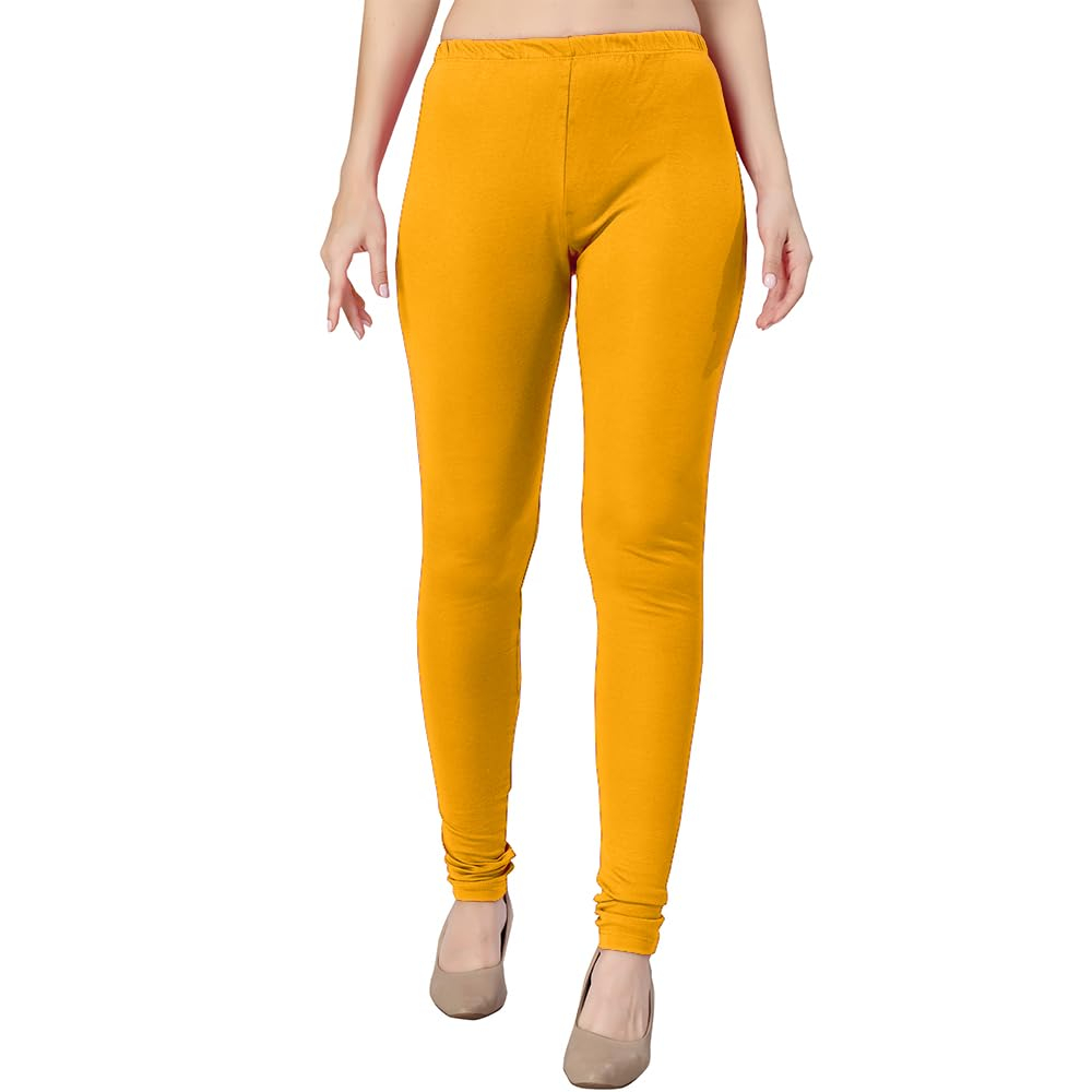 TRASA Women's Classic Cotton Churidar Leggings - Image 48