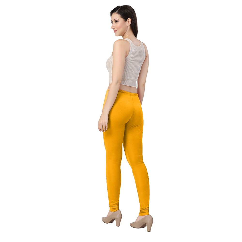 TRASA Women's Classic Cotton Churidar Leggings - Image 53