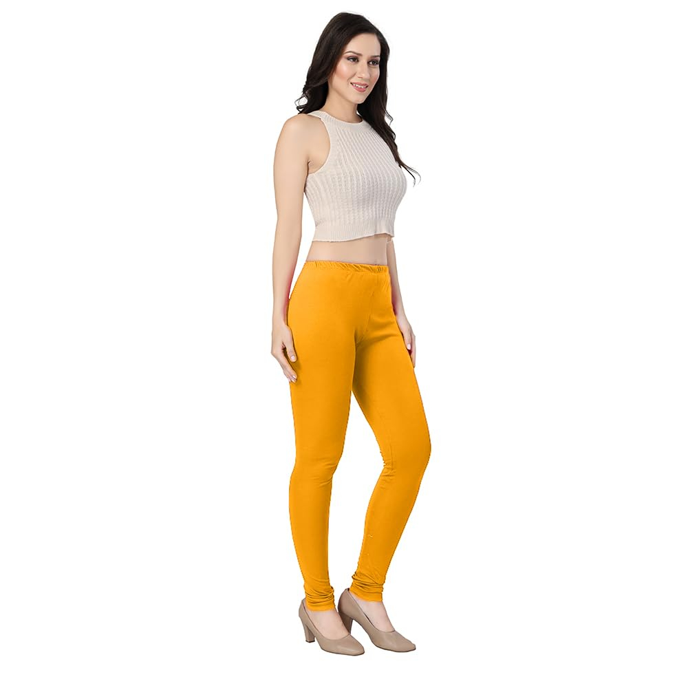 TRASA Women's Classic Cotton Churidar Leggings - Image 54