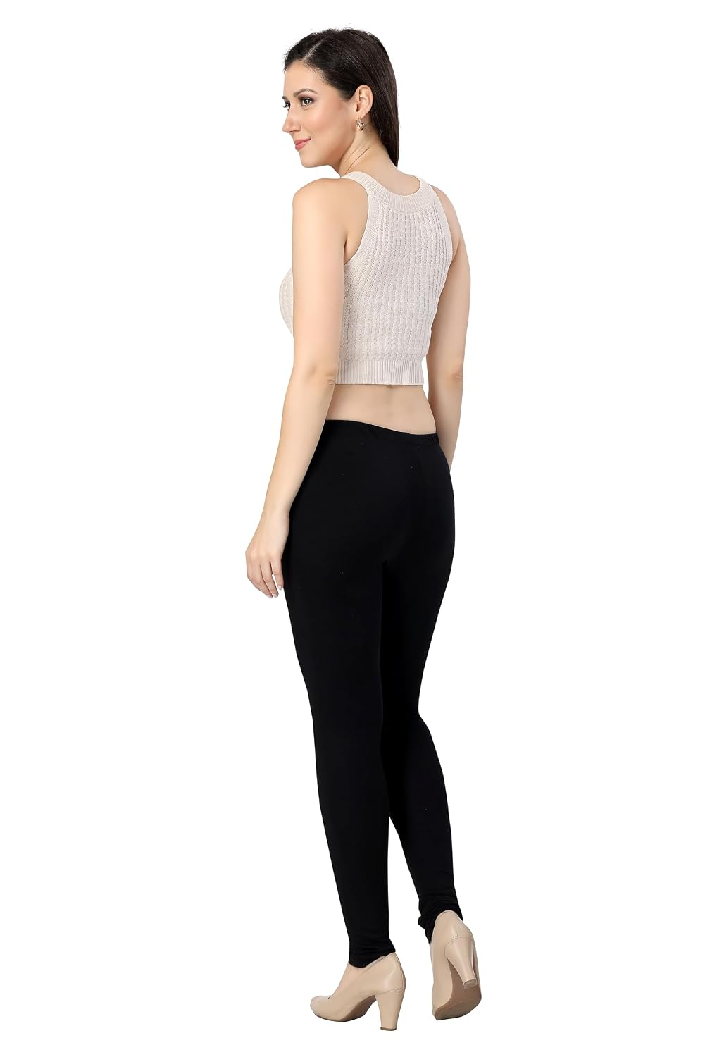 TRASA Women's Classic Cotton Churidar Leggings - Image 60