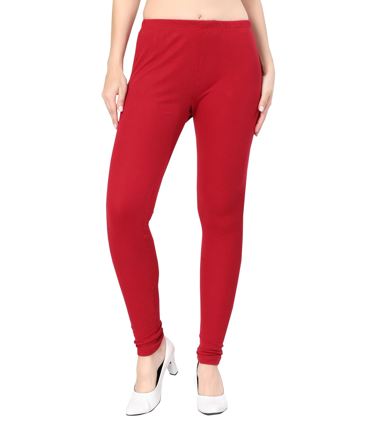 TRASA Women's Classic Cotton Churidar Leggings - Image 80