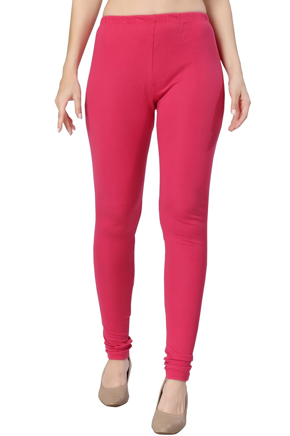 TRASA Women's Classic Cotton Churidar Leggings - Image 88