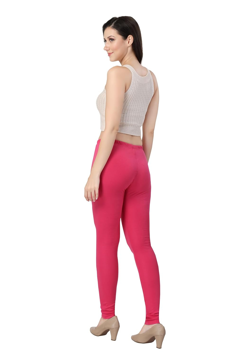 TRASA Women's Classic Cotton Churidar Leggings - Image 92