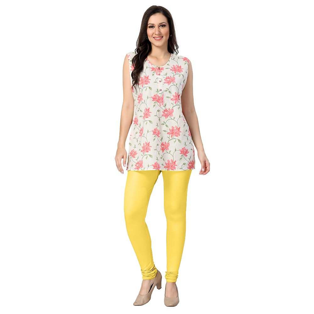 TRASA Women's Classic Cotton Churidar Leggings - Image 110