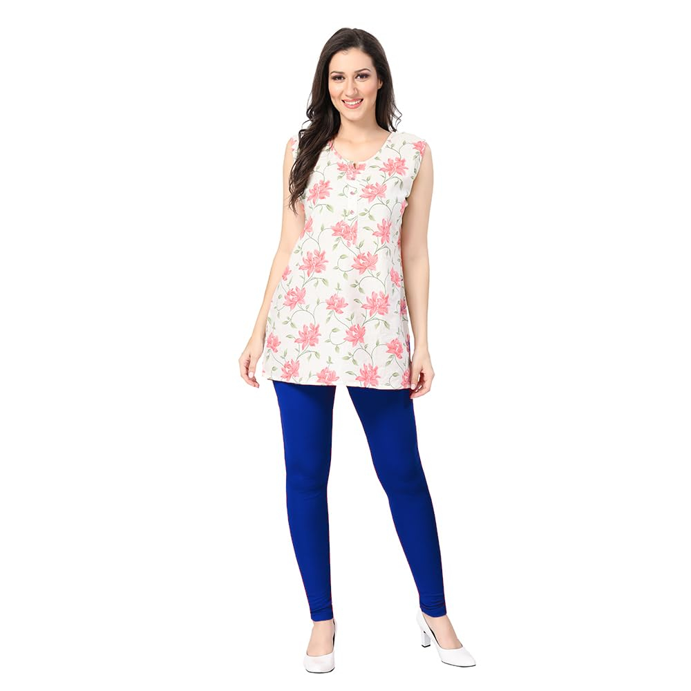 TRASA Women's Classic Cotton Churidar Leggings - Image 118