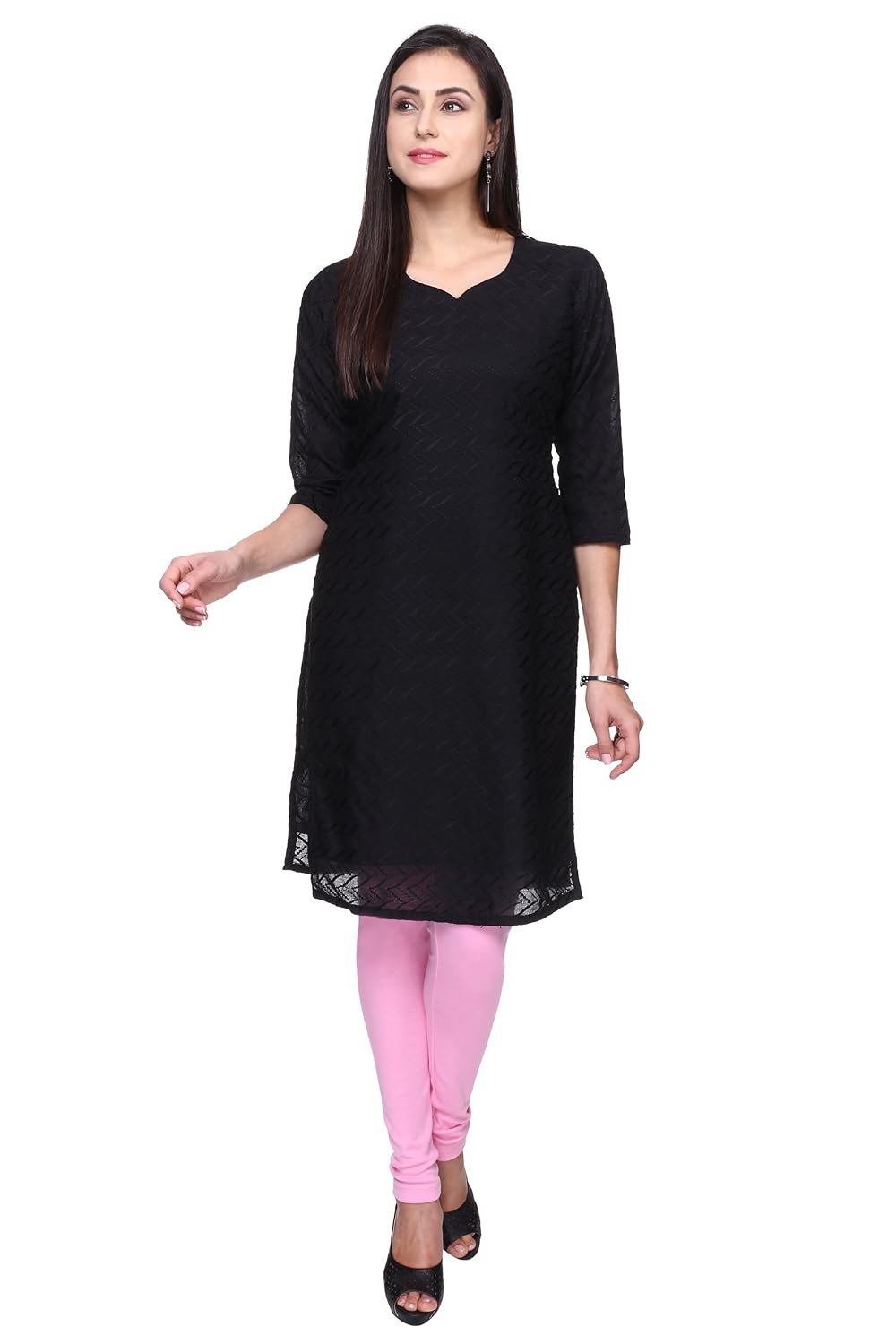 TRASA Women's Classic Cotton Churidar Leggings - Image 124