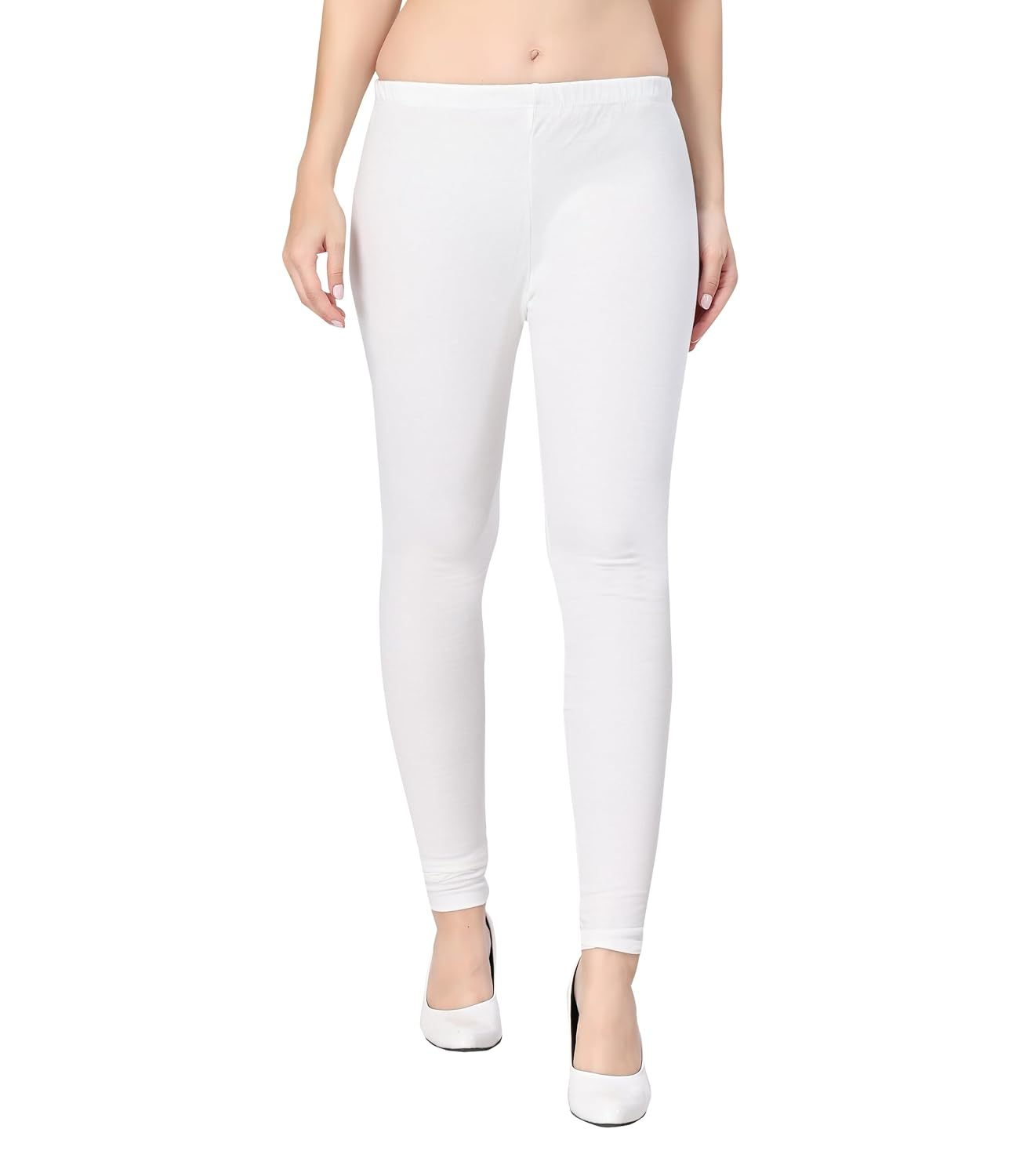 TRASA Women's Classic Cotton Churidar Leggings - Image 125