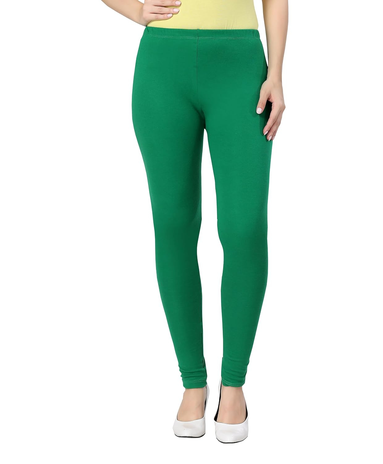 TRASA Women's Classic Cotton Churidar Leggings - Image 133