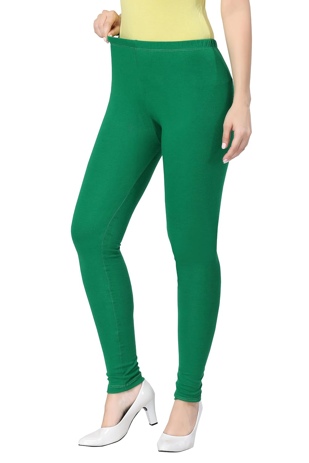 TRASA Women's Classic Cotton Churidar Leggings - Image 137