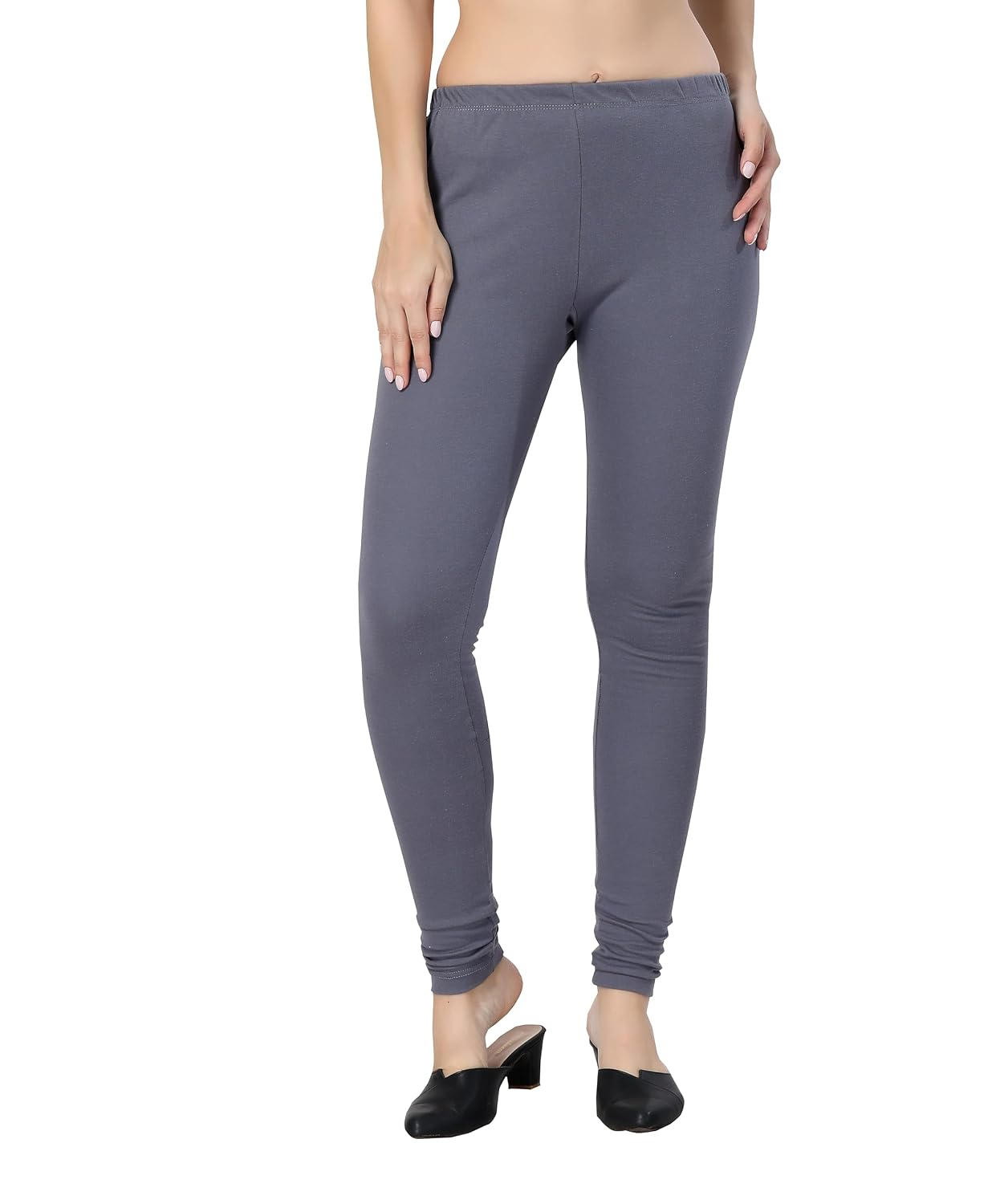 TRASA Women's Classic Cotton Churidar Leggings - Image 140