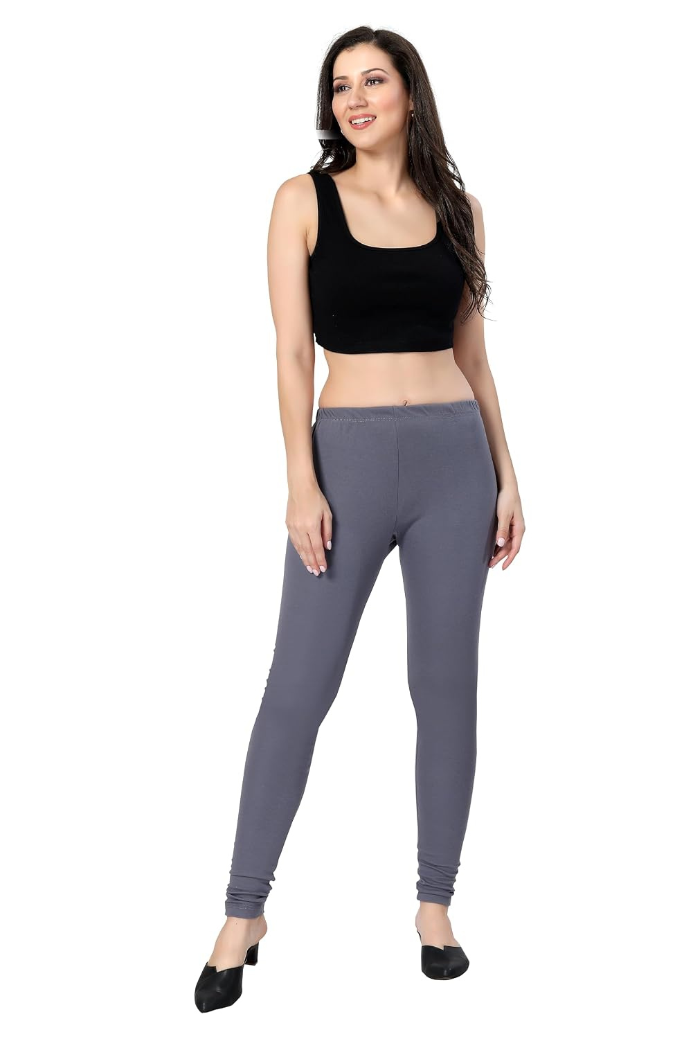 TRASA Women's Classic Cotton Churidar Leggings - Image 146