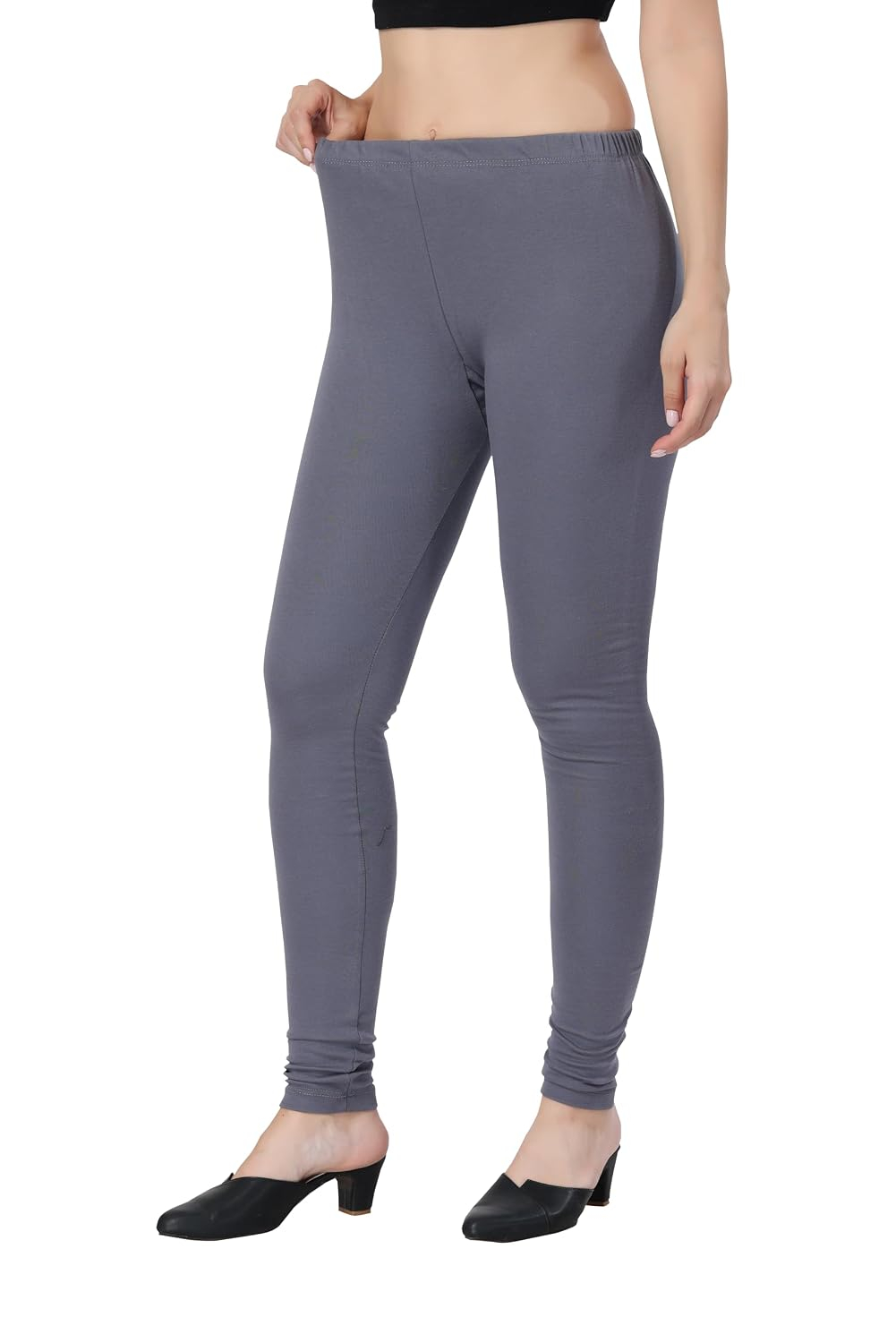 TRASA Women's Classic Cotton Churidar Leggings - Image 147