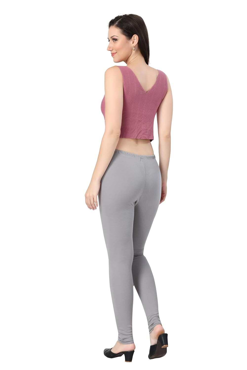 TRASA Women's Classic Cotton Churidar Leggings - Image 152